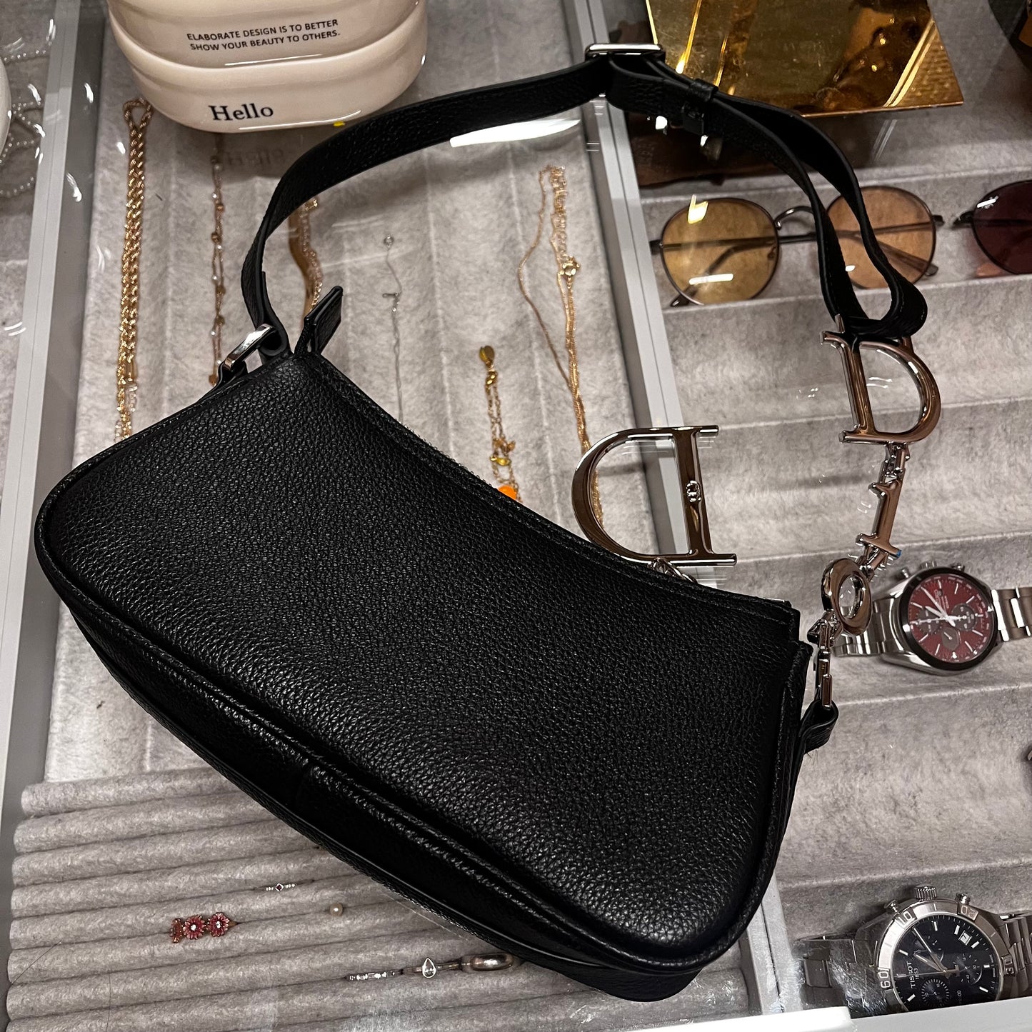 Christian Dior Rasta Black Baguette