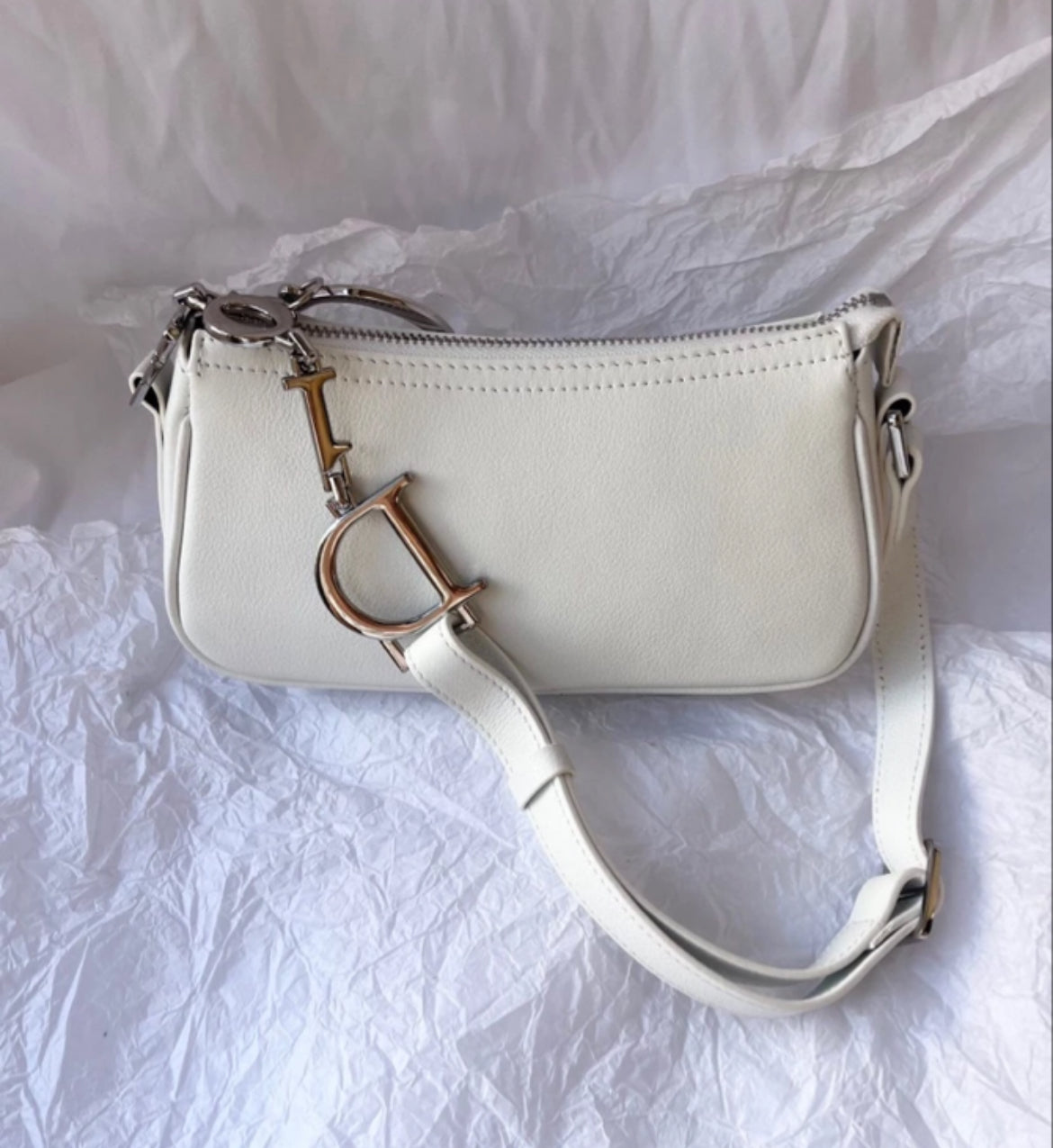 Christian Dior Rasta White Baguette