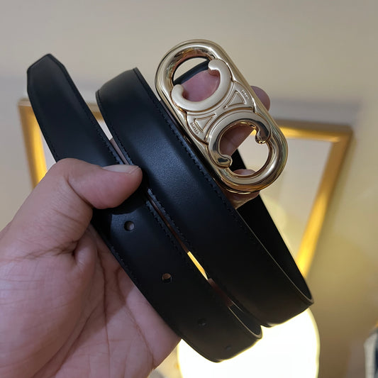 Celine Belt Triomphe 2.0 Black