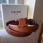 Celine Triomphe Belt 1.0 (Brown Buckle)