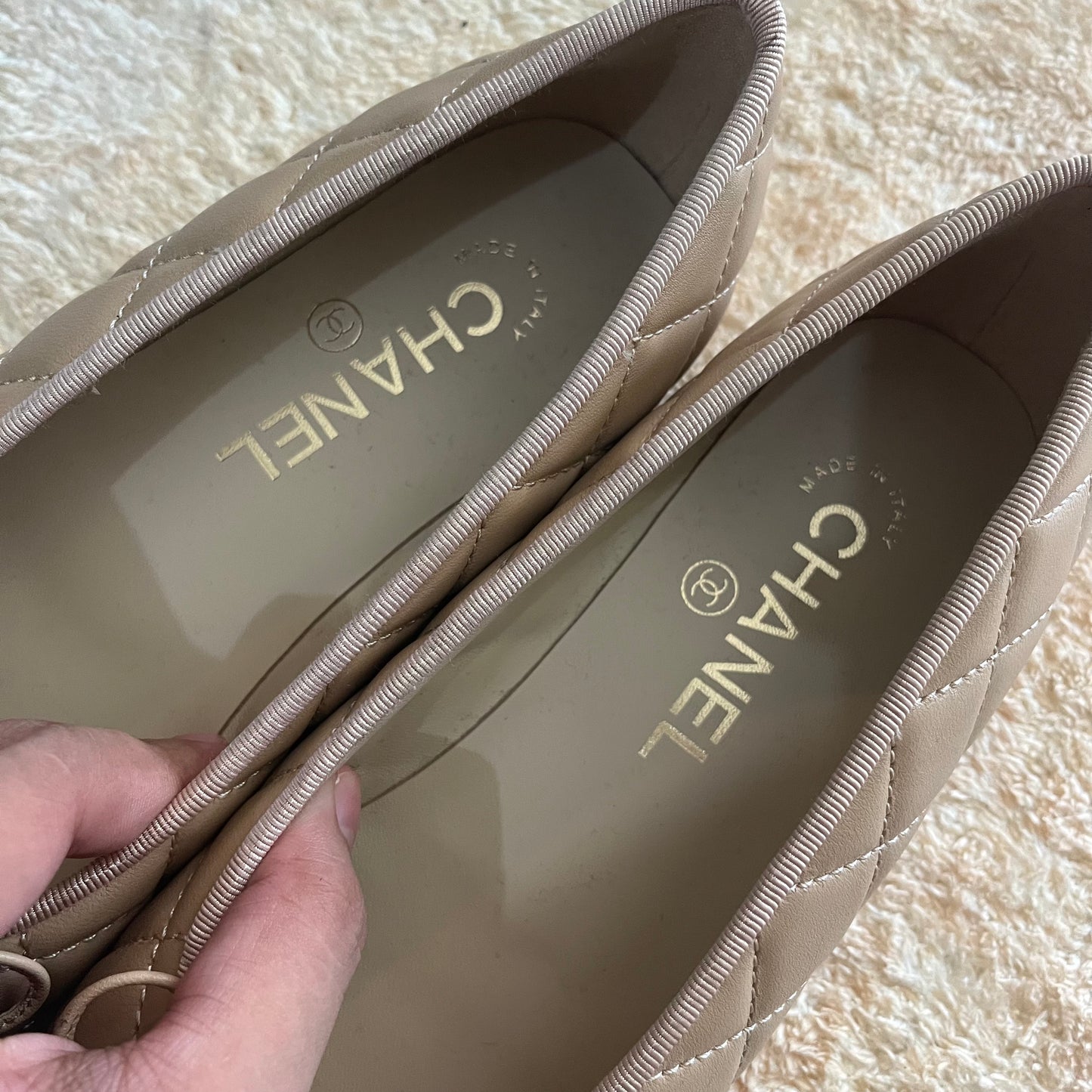 Chanel Ballet Quilted Flats 35