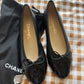 Chanel Ballet Black Patent Captoe