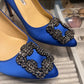 Manolo Blahnik Pumps Satin (Royal Blue