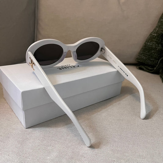 Celine Smoke Sunglasses (White Brown)