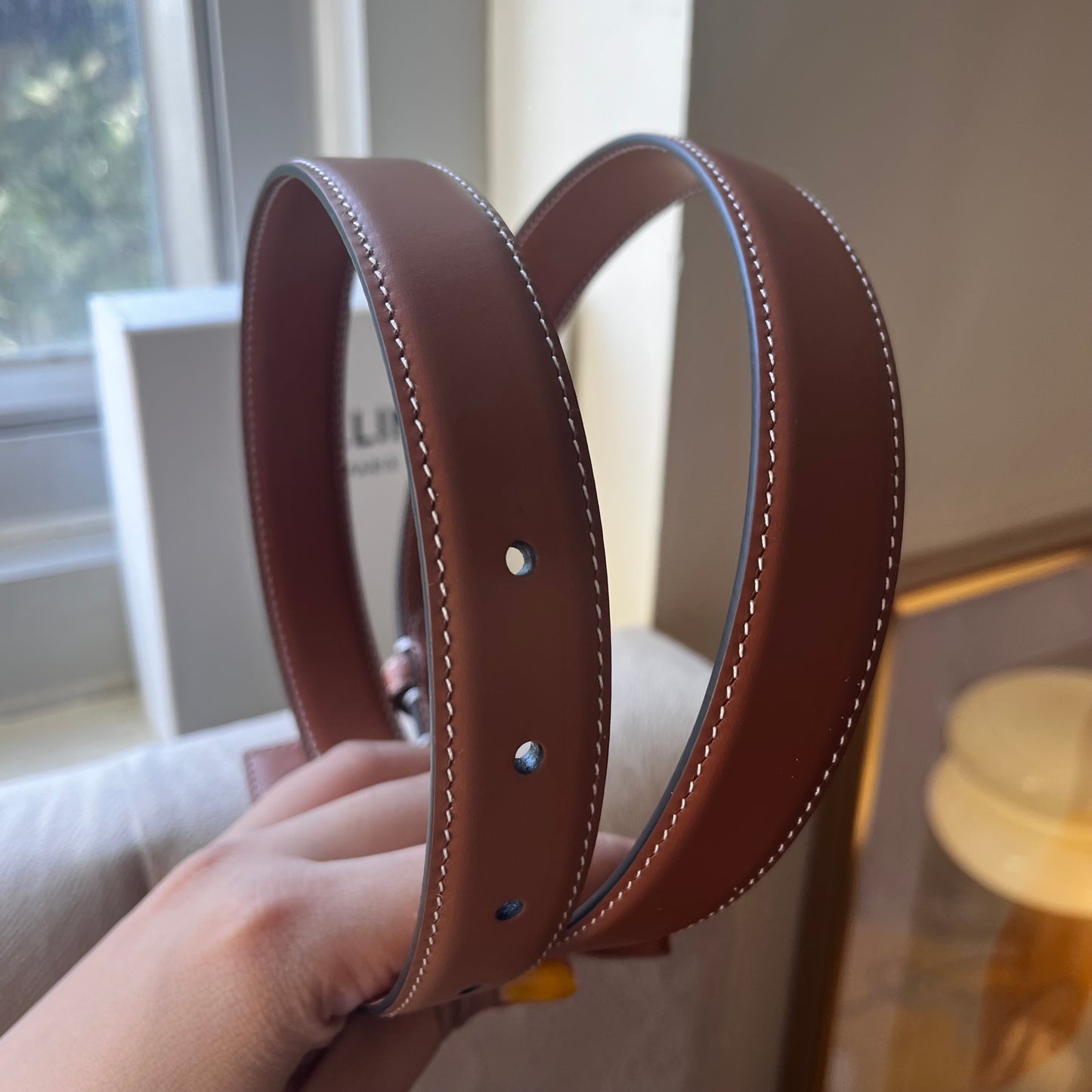 Celine Triomphe Belt 1.0 (Brown Buckle)