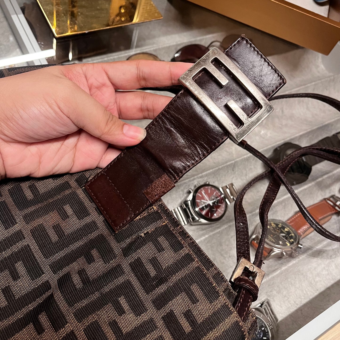 Fendi Mamma Pochette Double