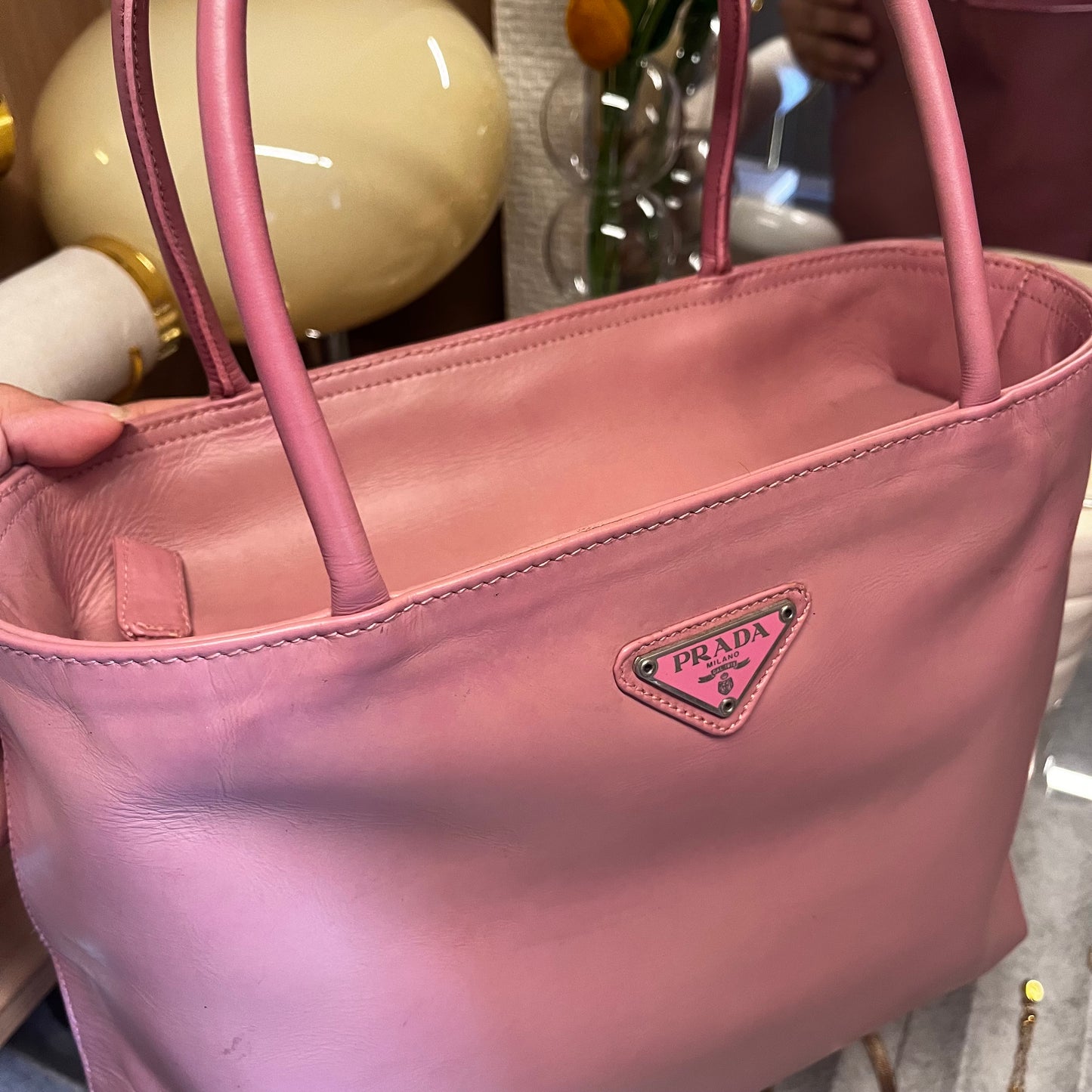 Prada Calfskin Pink Tote