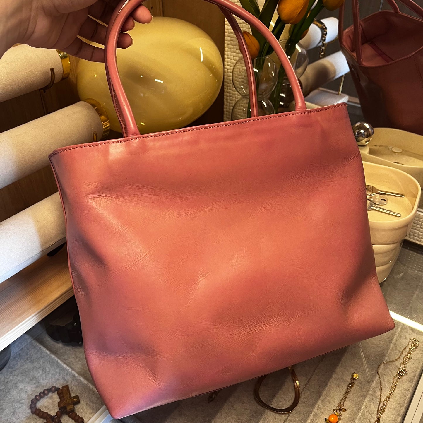 Prada Calfskin Pink Tote