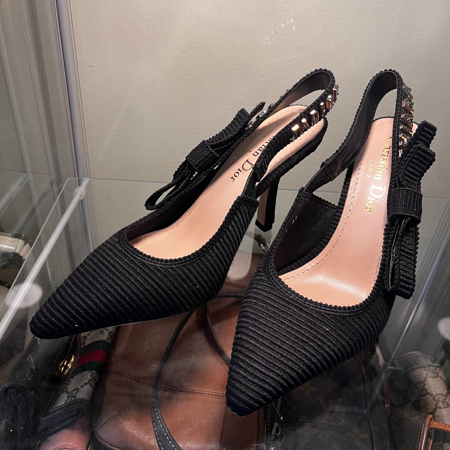 Christian Dior Rhinestone Heels