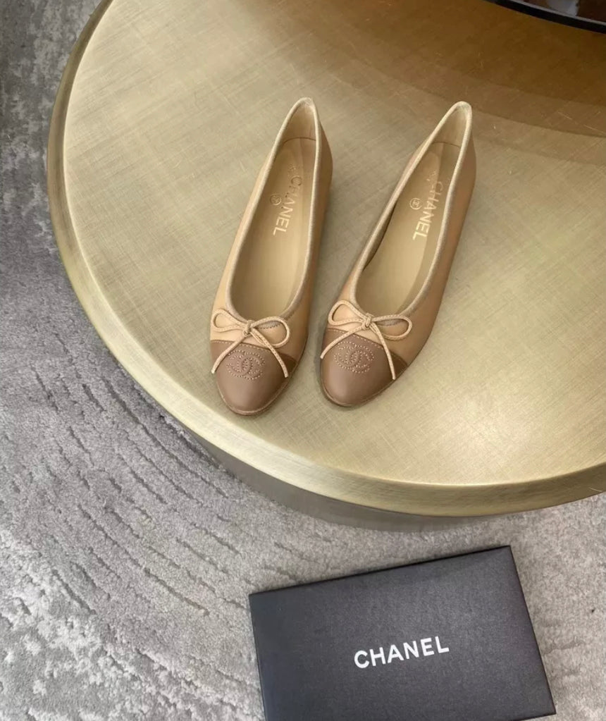 Chanel Ballet Nude/Nude Captoe