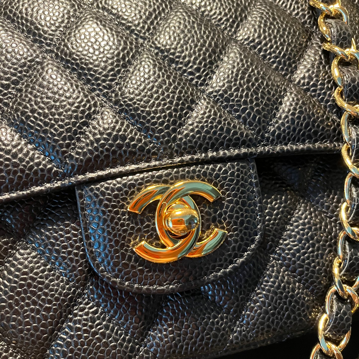 Chanel Medium Flap Caviar GHW