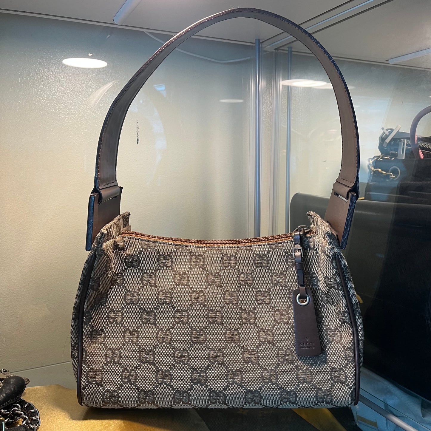 Gucci GG Monogram Canvas Baguette