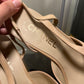 Chanel Pumps Nude/Black Captoe 38