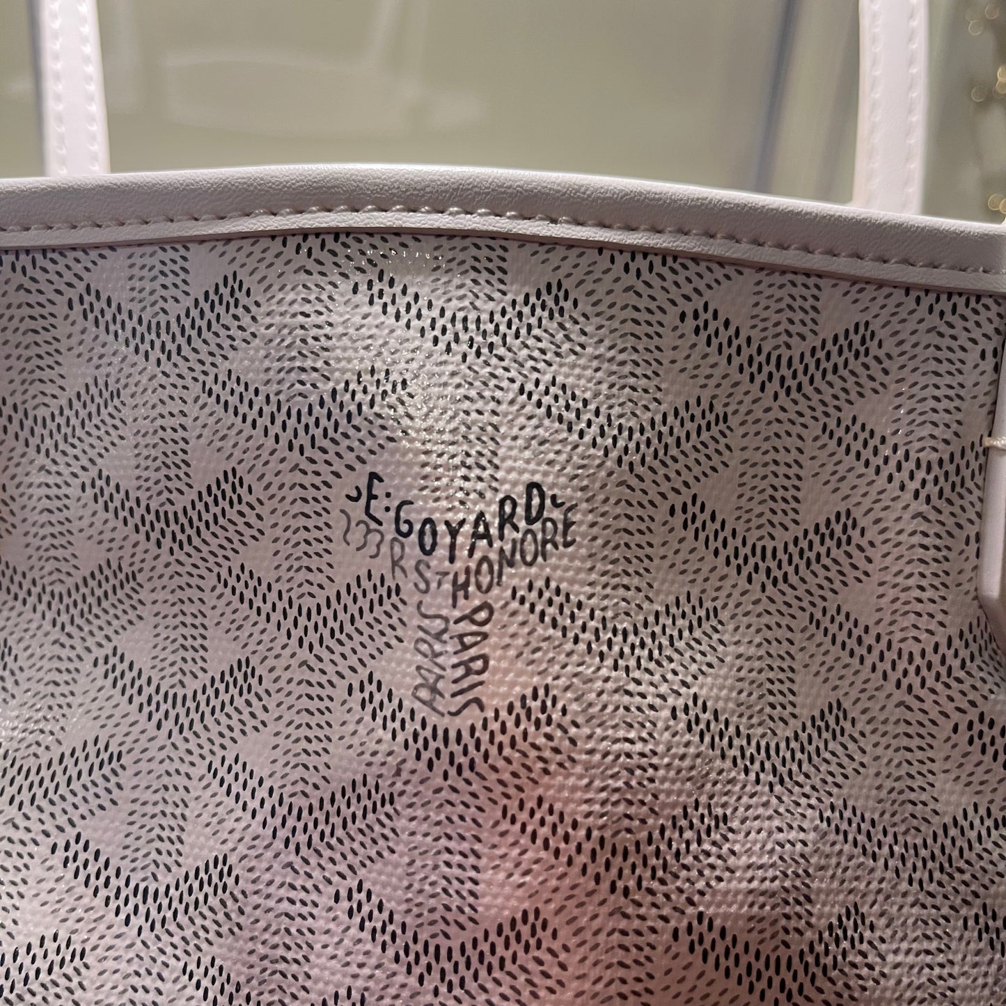 Goyard Anjou Reversible Mini Tote White