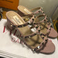 Valentino Rock Studs Pumps Pink Nude