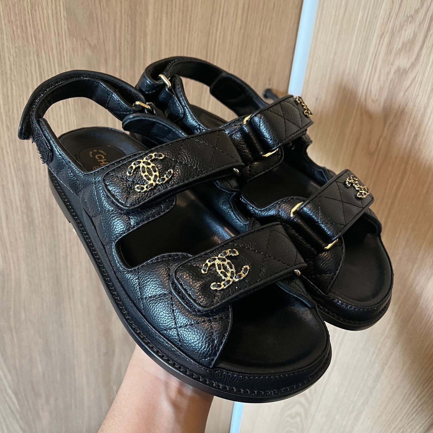 Chanel Quilted Dad Sandals