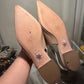 Christian Dior Slingback Flats Patent Nude