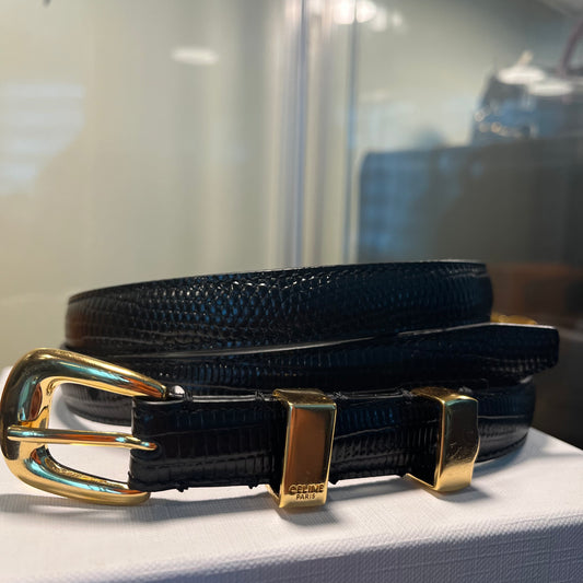 Celine Belt Lizard Skin