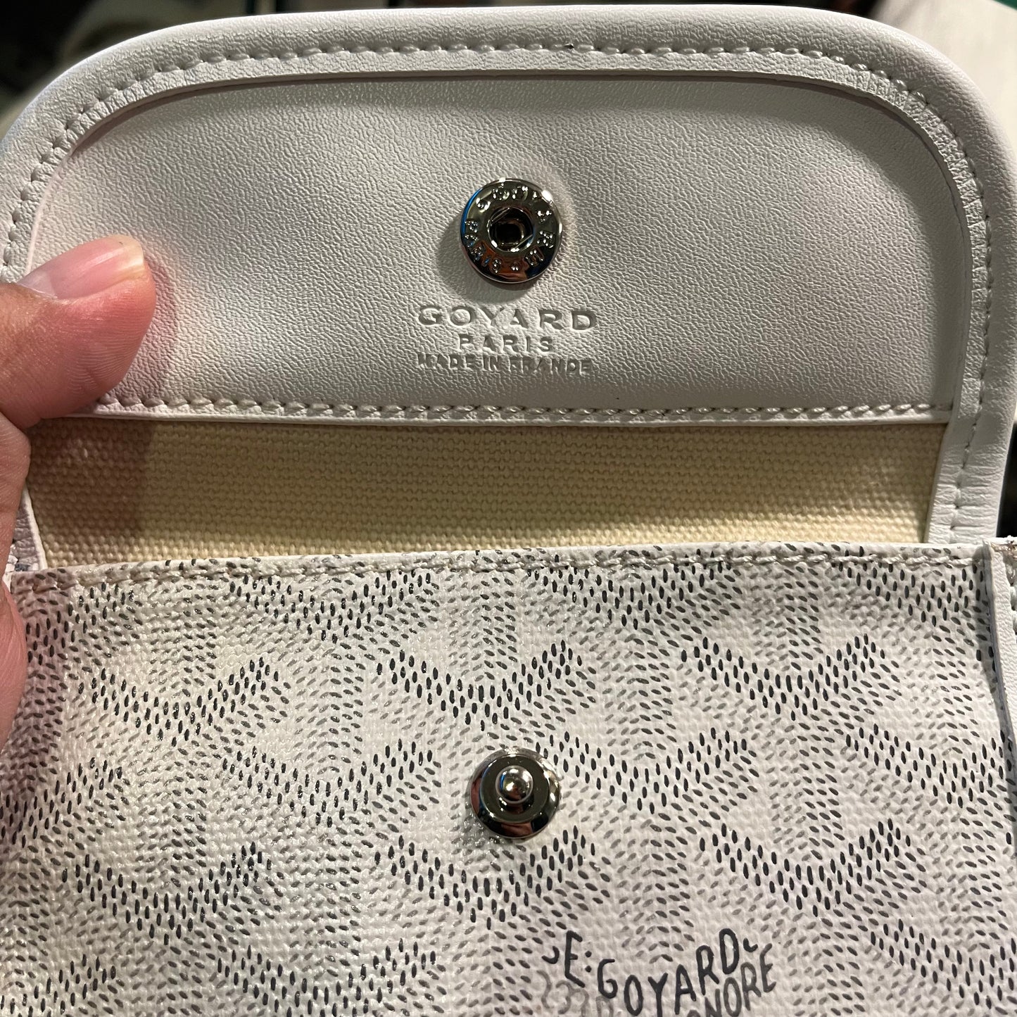 Goyard Anjou Reversible Mini Tote White