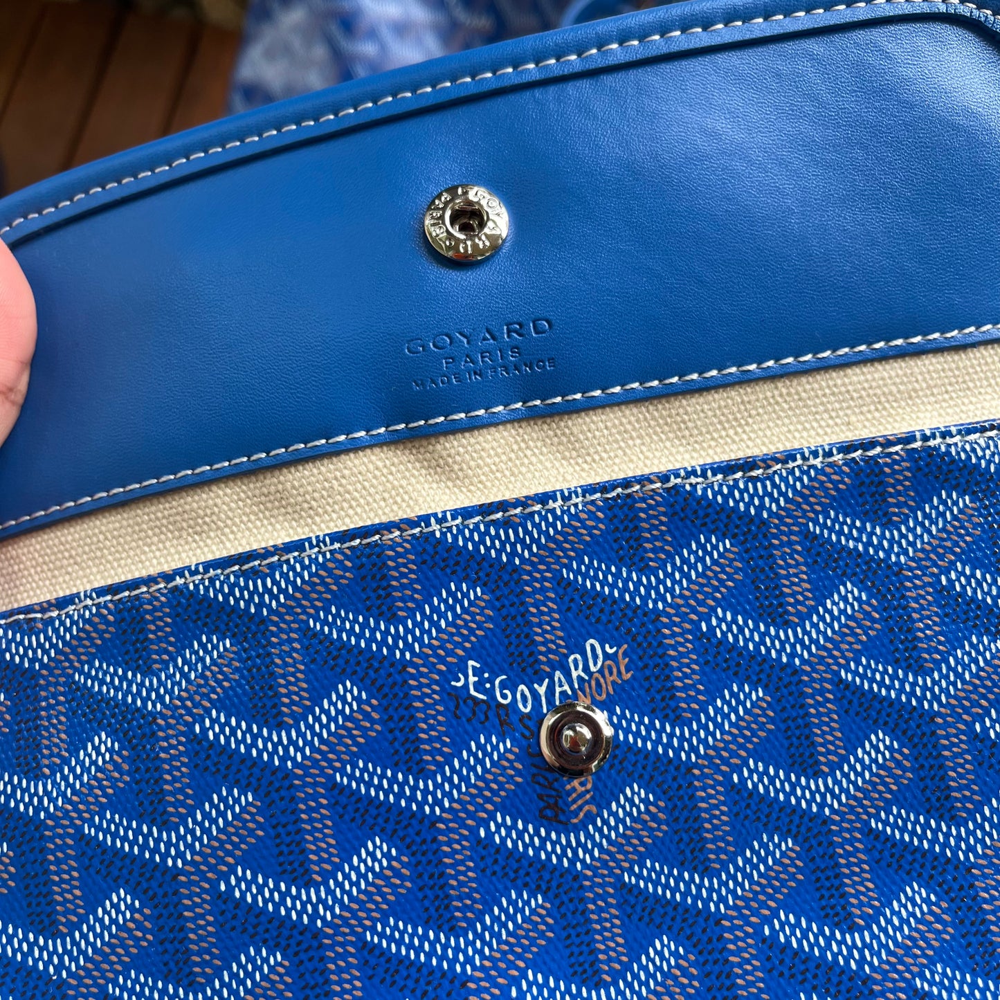 Goyard St Louis GM Bright Blue