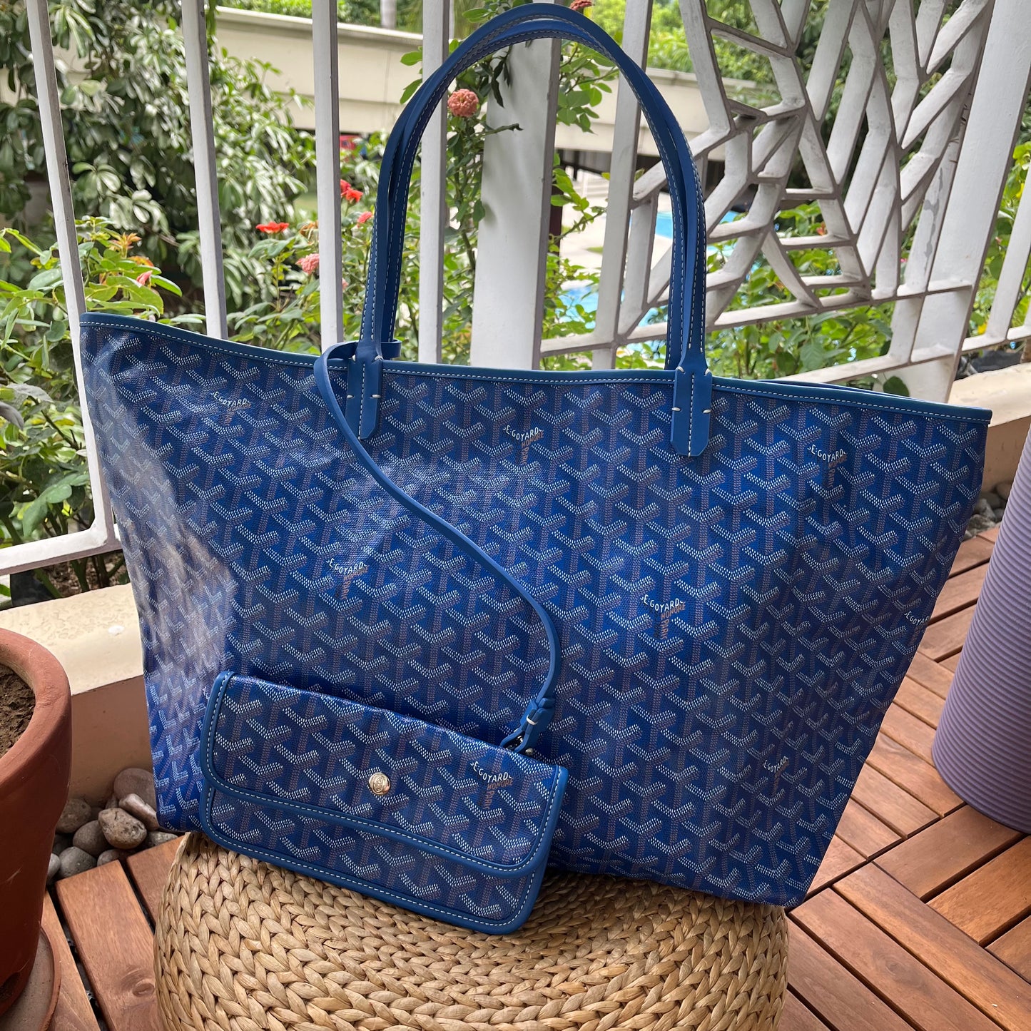 Goyard St Louis GM Bright Blue