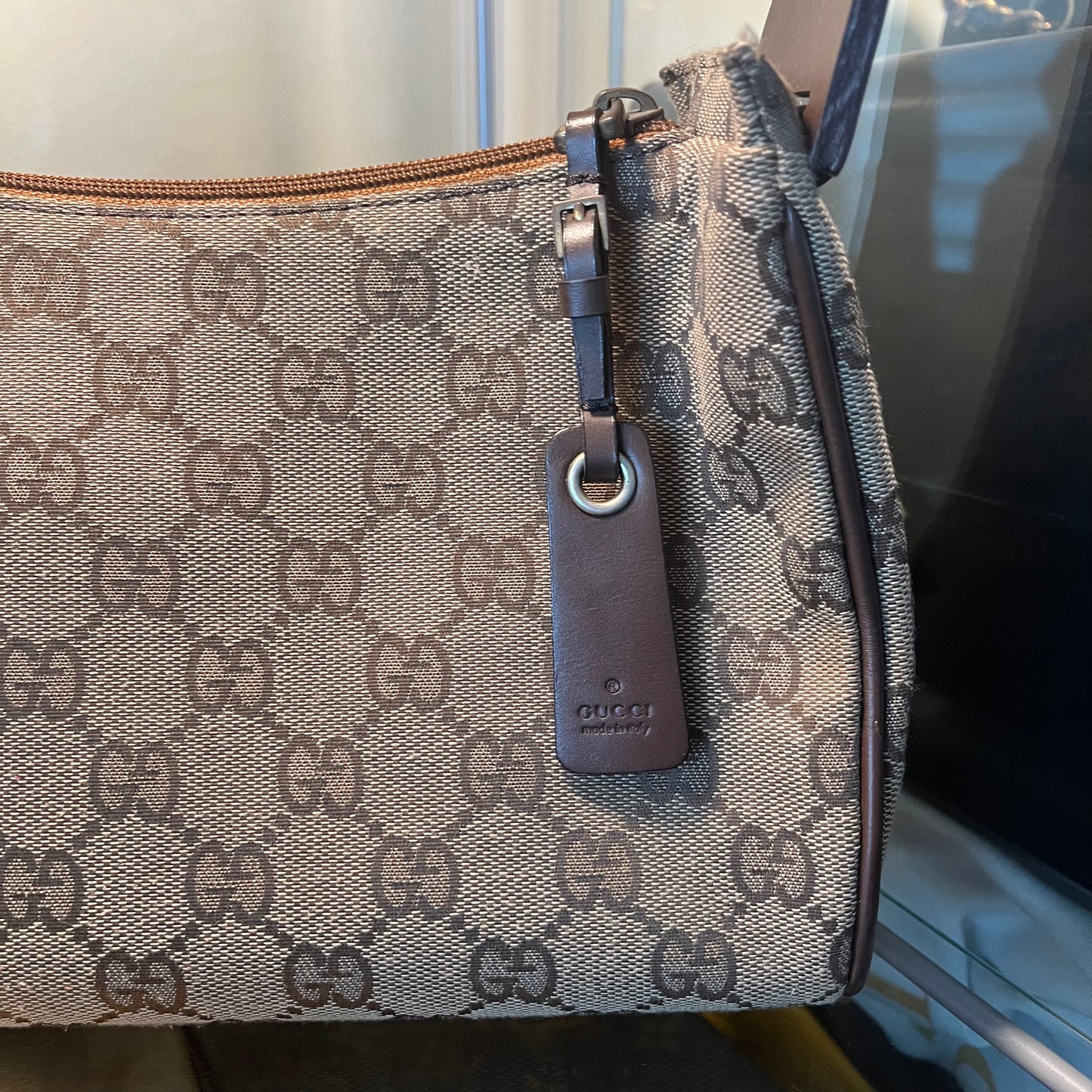 Gucci GG Monogram Canvas Baguette