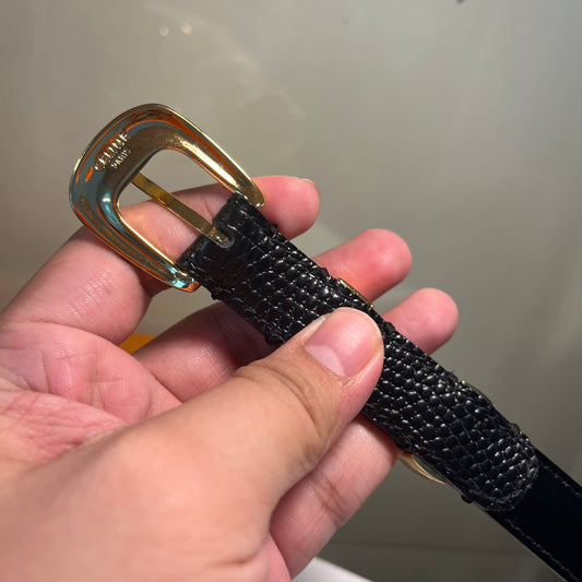 Celine Belt Lizard Skin