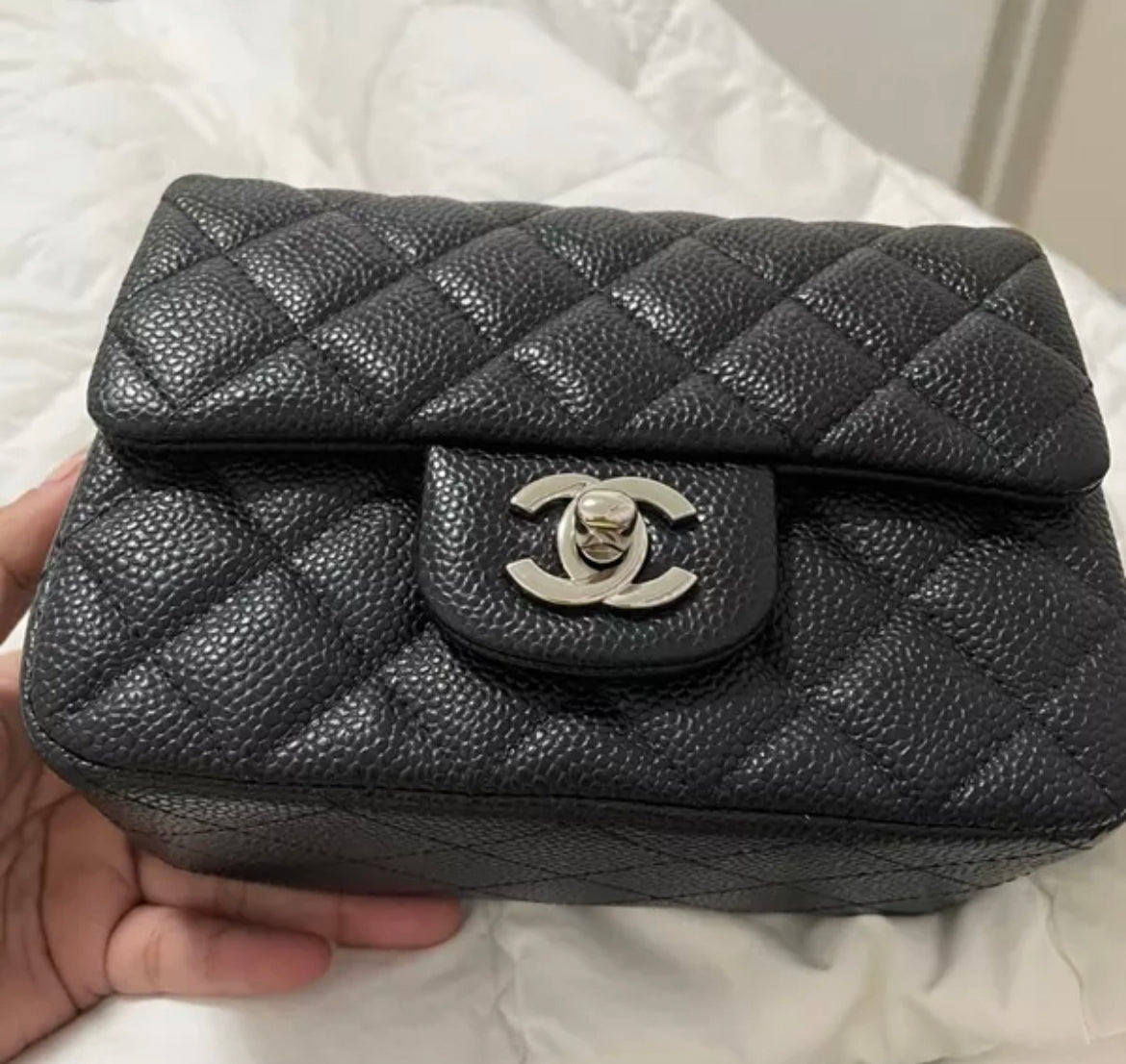 Chanel Mini Flap Caviar SHW