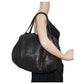 Celine Black Leather Bowling Bag