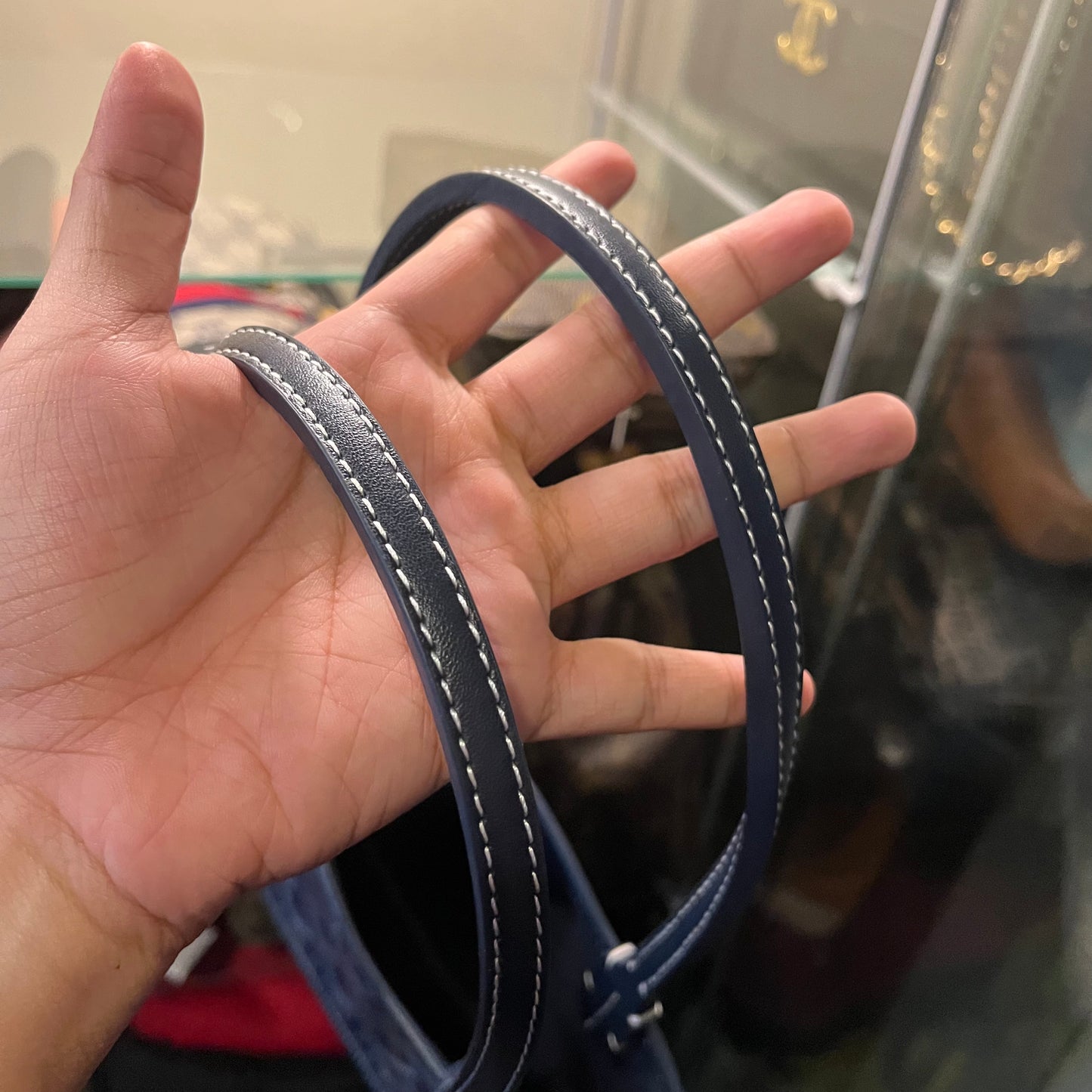 Goyard Anjou Reversible Mini Tote Dark Blue