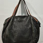 Celine Black Leather Bowling Bag