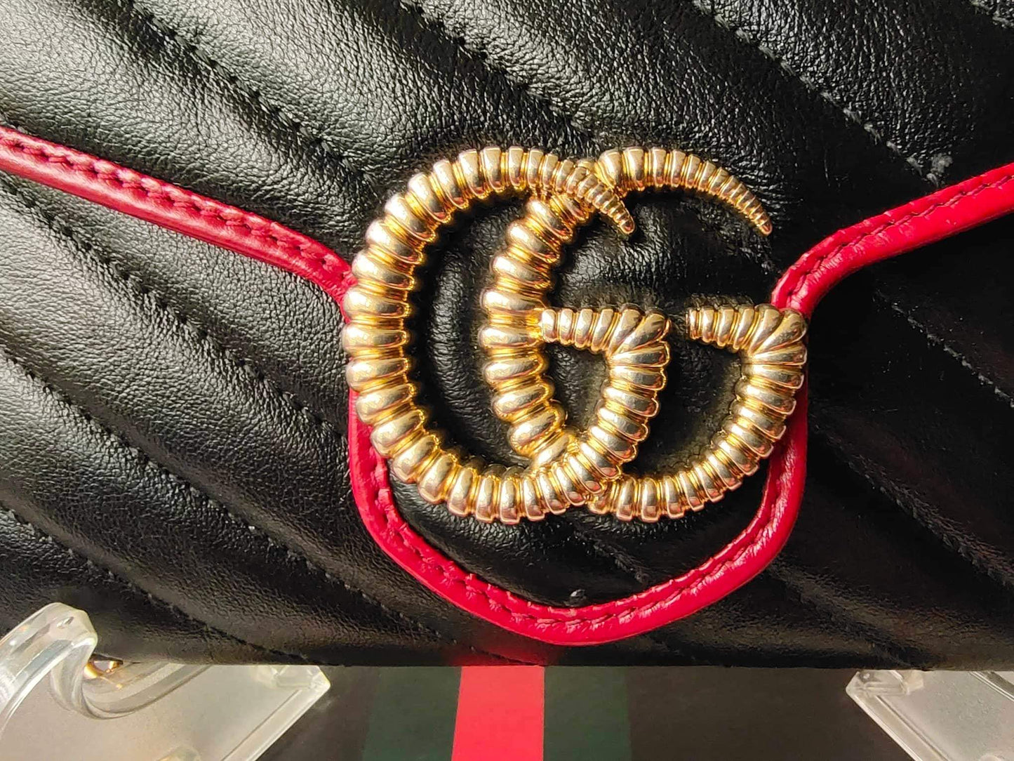 Gucc! Marmont Chain Crossbody