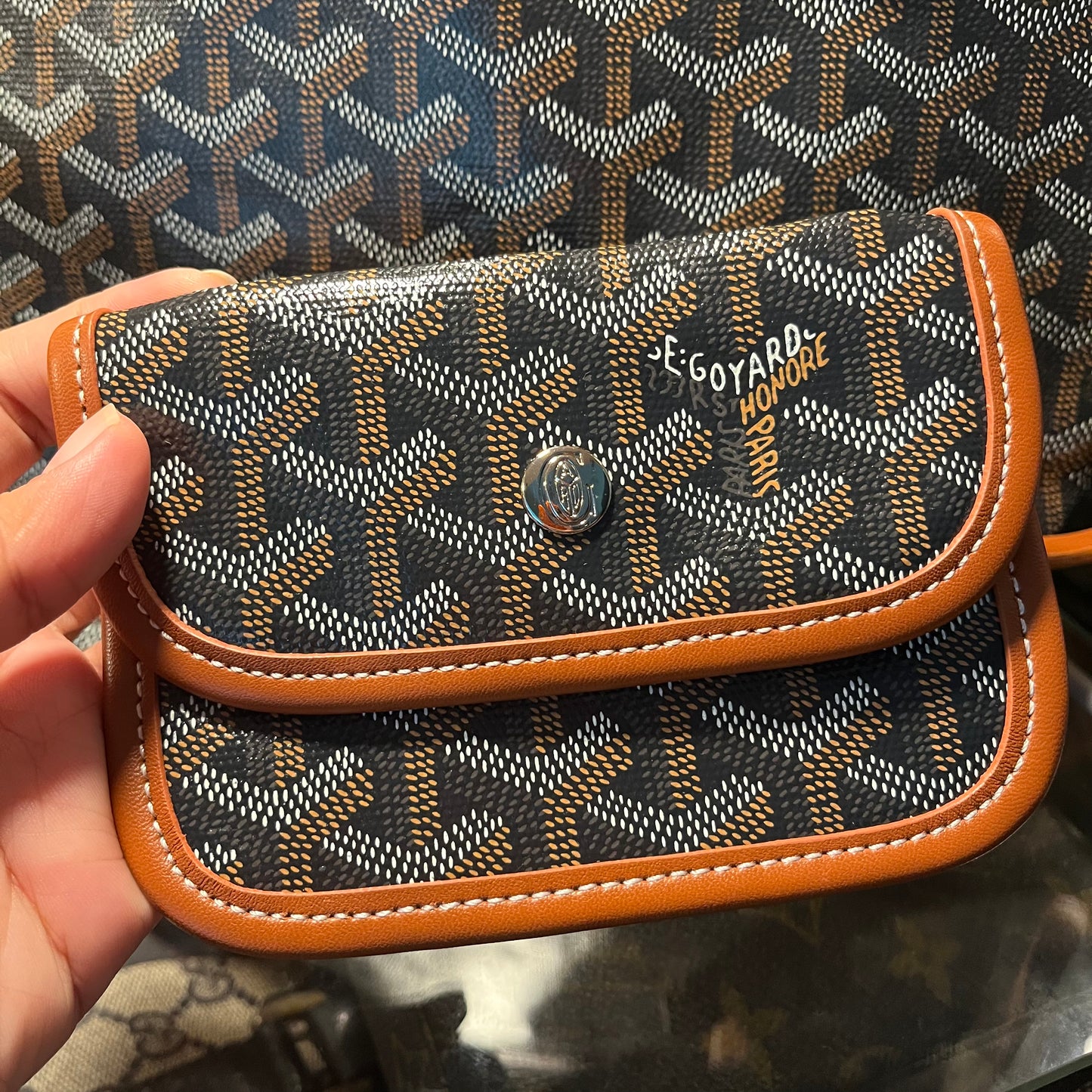 Goyard Anjou Reversible Mini Tote Brown