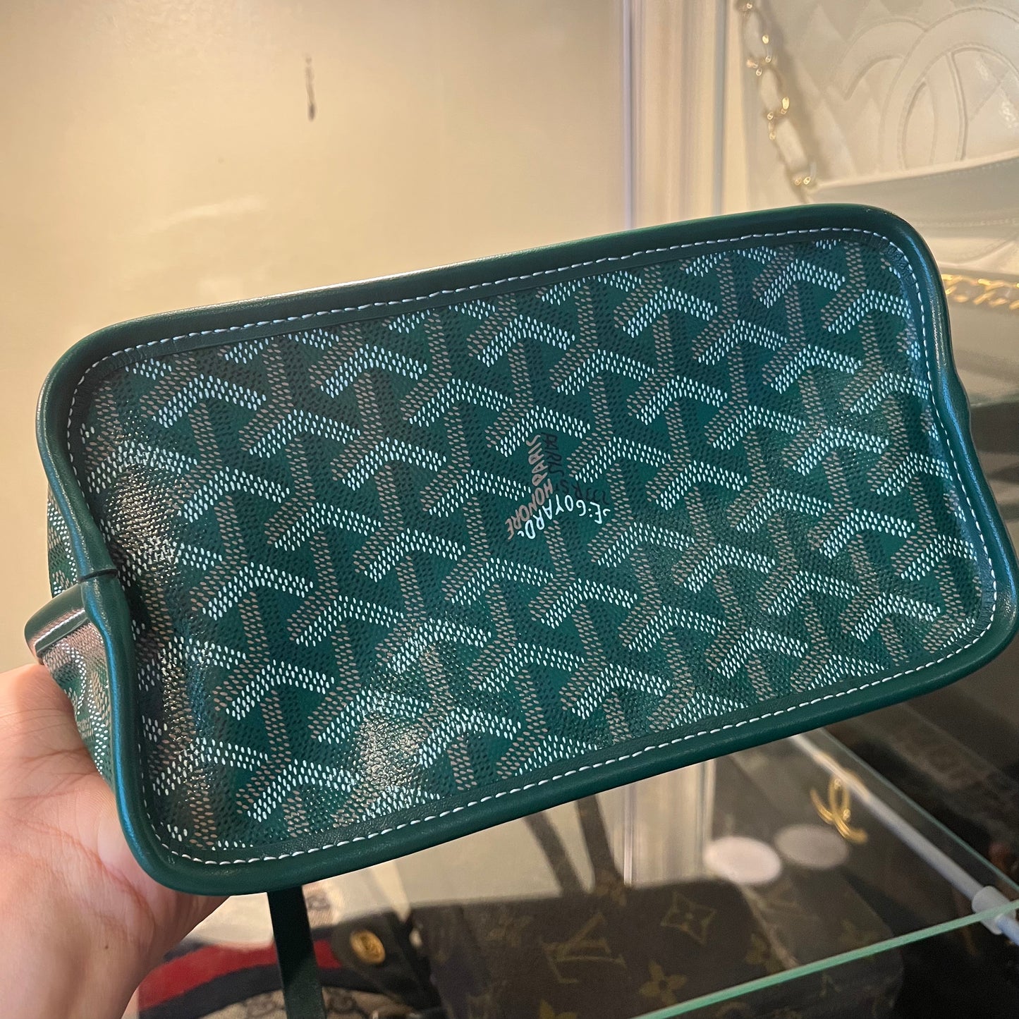 Goyard Anjou Reversible Mini Tote Green