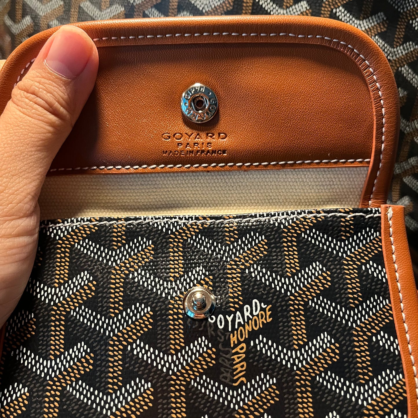 Goyard Anjou Reversible Mini Tote Brown