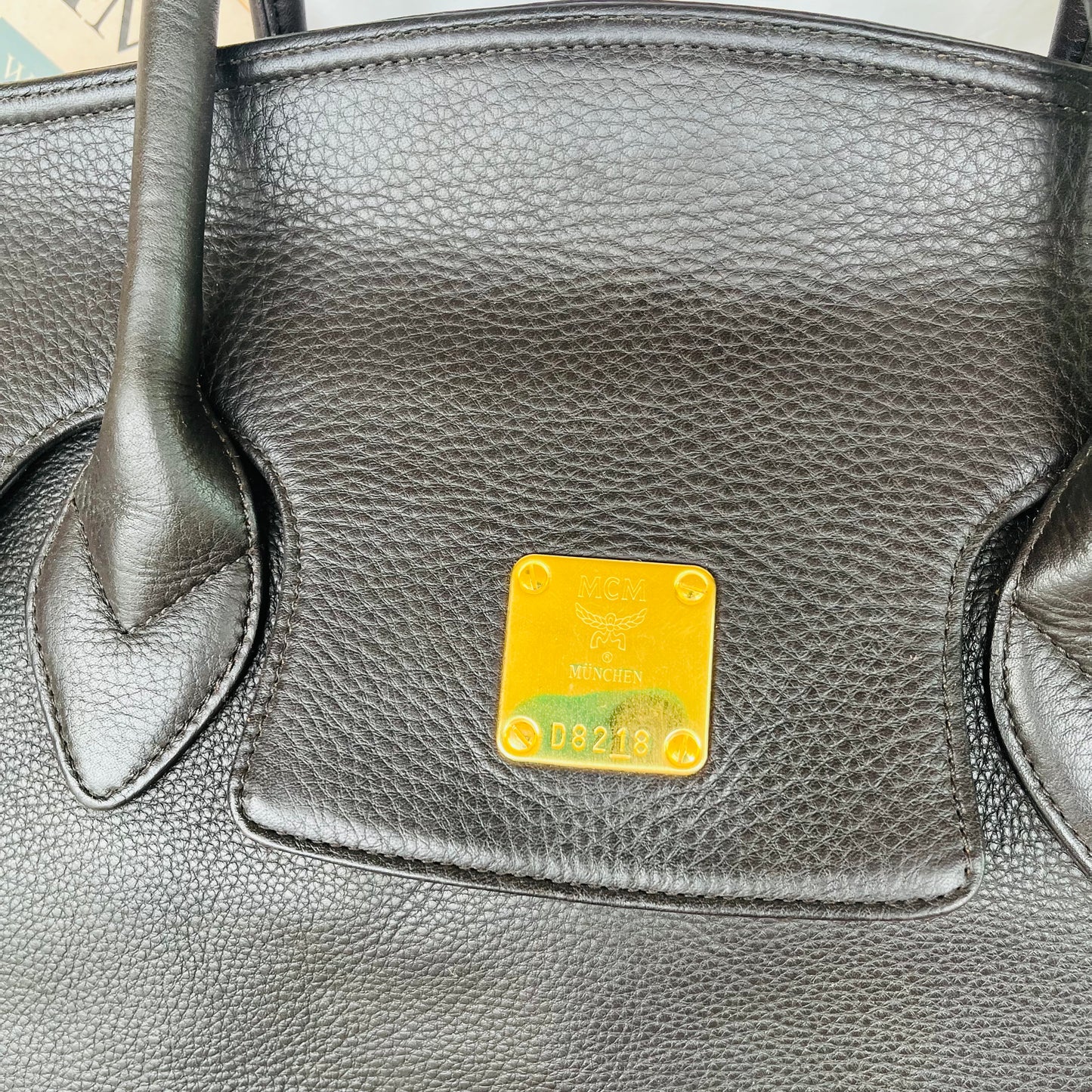 MCM Birkin Style Tote