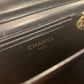 Chanel Flap Calfskin Shoulder Bag