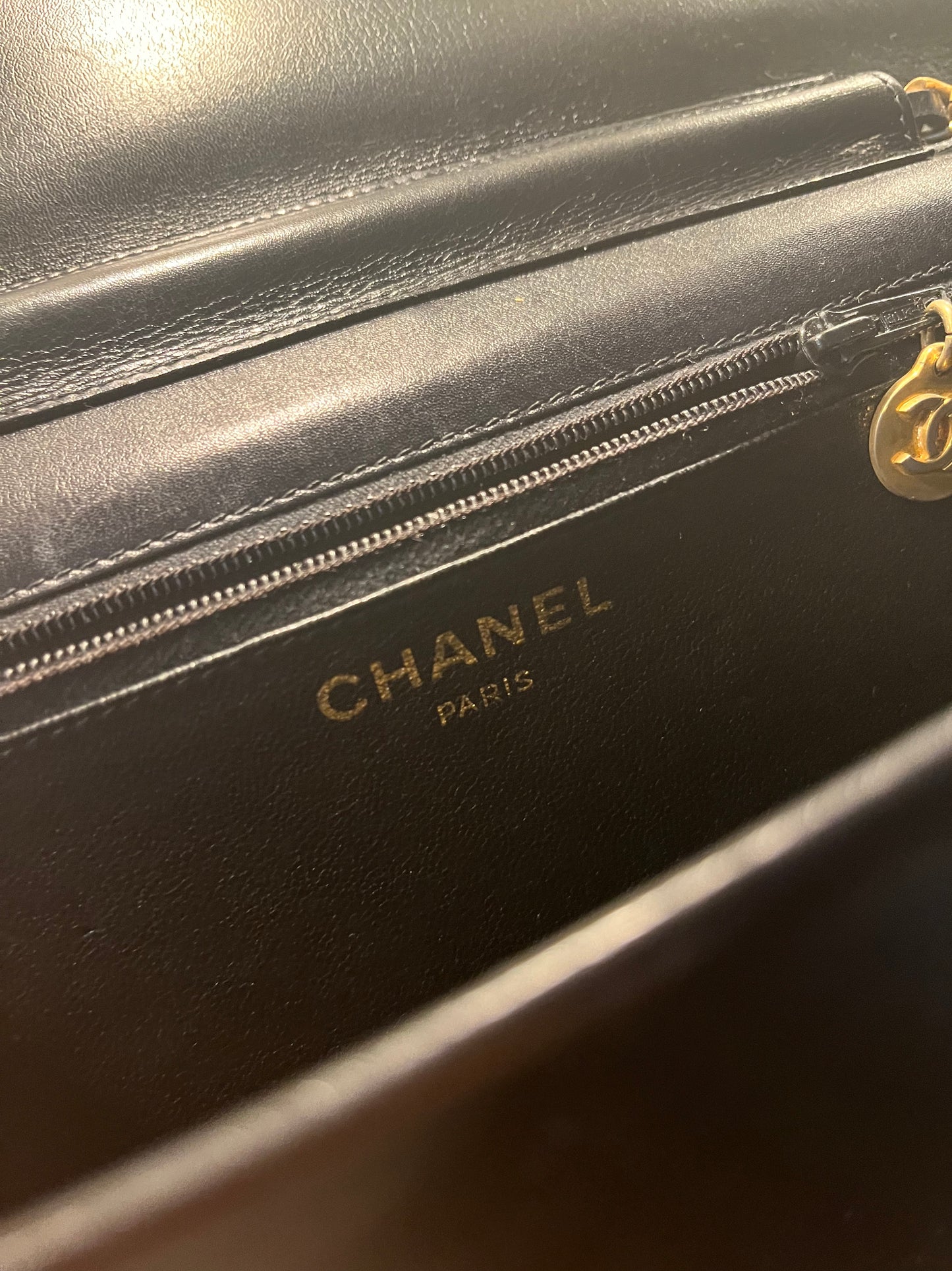 Chanel Flap Calfskin Shoulder Bag