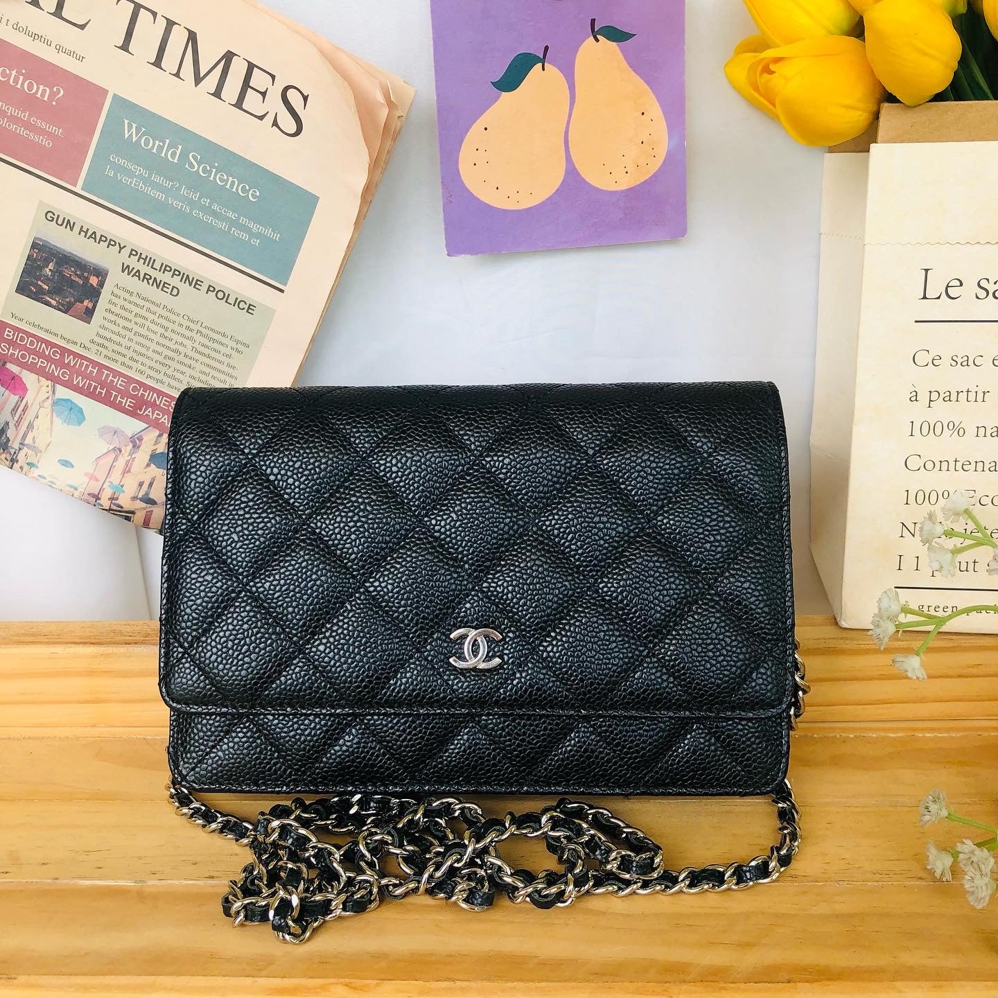 Chanel Caviar WOC